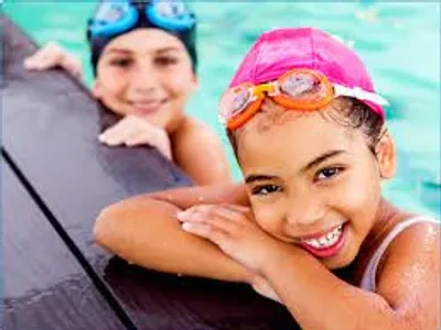 Children enjoying swim lessons at Parkrose Pool